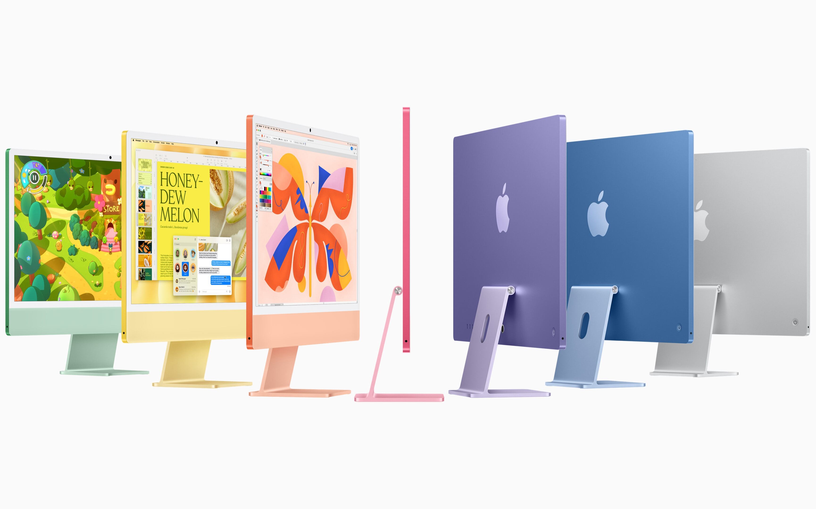 Los colores de la nueva iMac con chip M4 y pantalla de 24 pulgadas