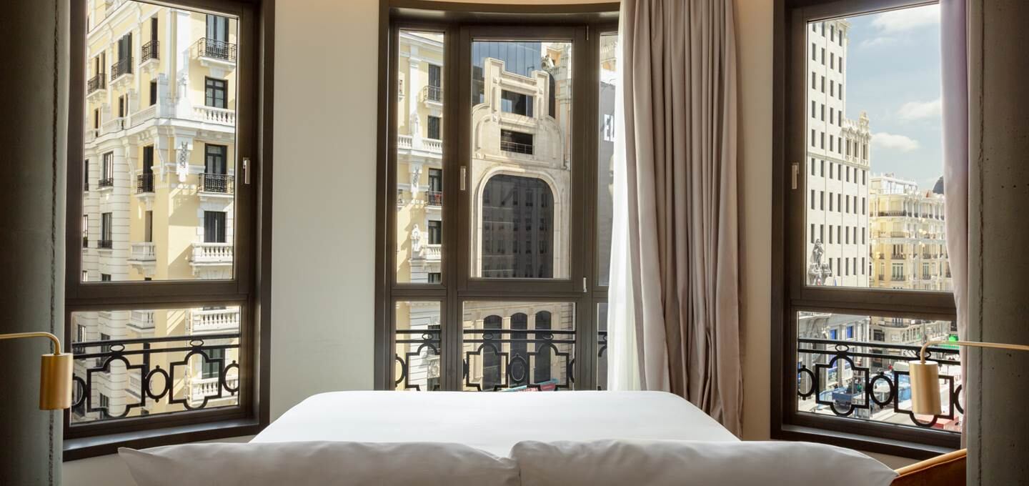 Las habitaciones tienen una vista privilegiada de la ciudad