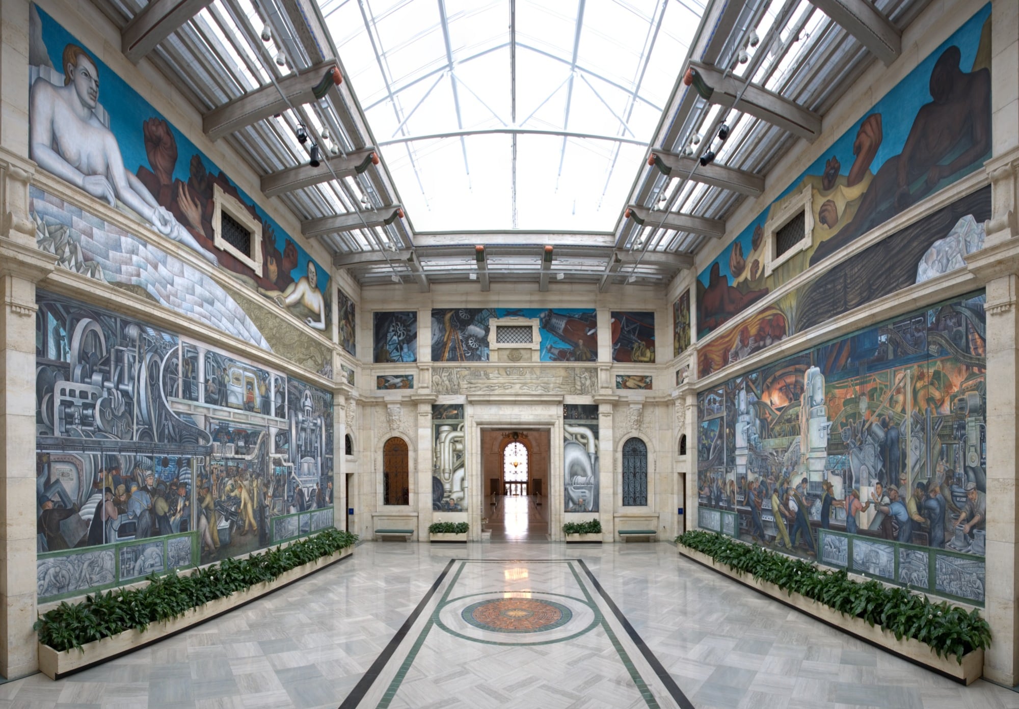 Murales Industriales de Detroit, obra de Diego Rivera en el Art Institute of Detroit