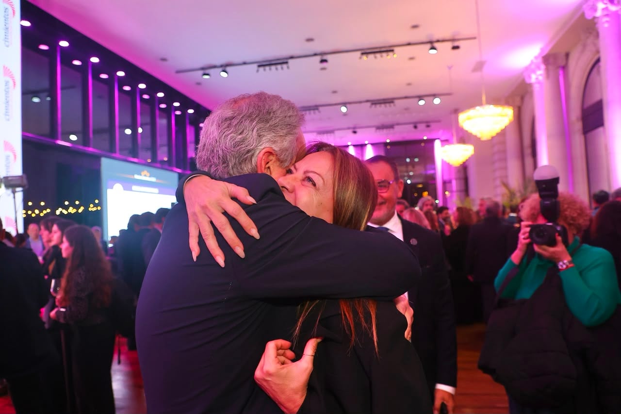 El saludo entre la ministra Sandra Pettovello y el canciller Pablo Quirno