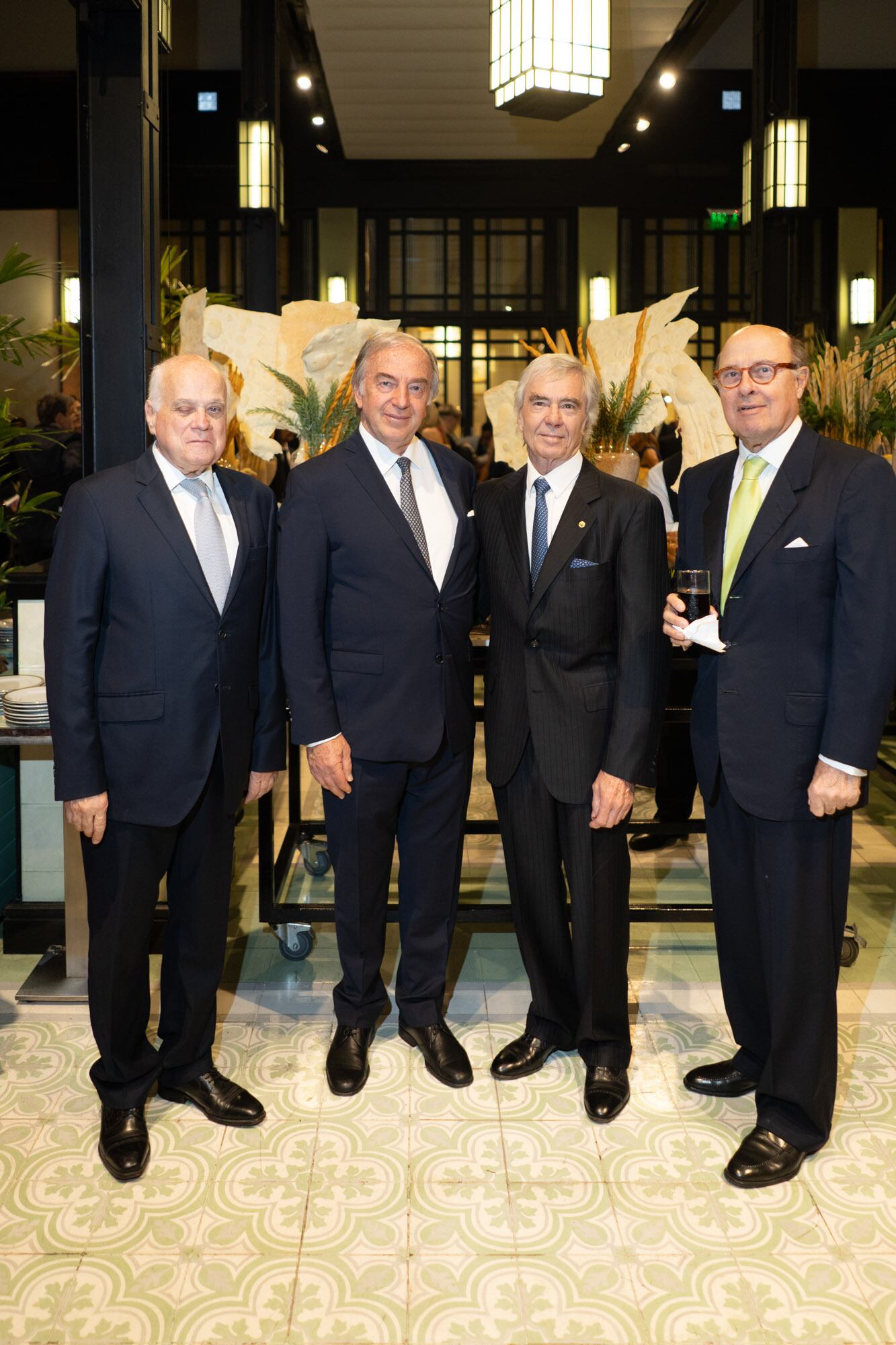 Ubaldo Aguirre, Robert Zaldivar, Charlie Blaquier y Juan Nelson.