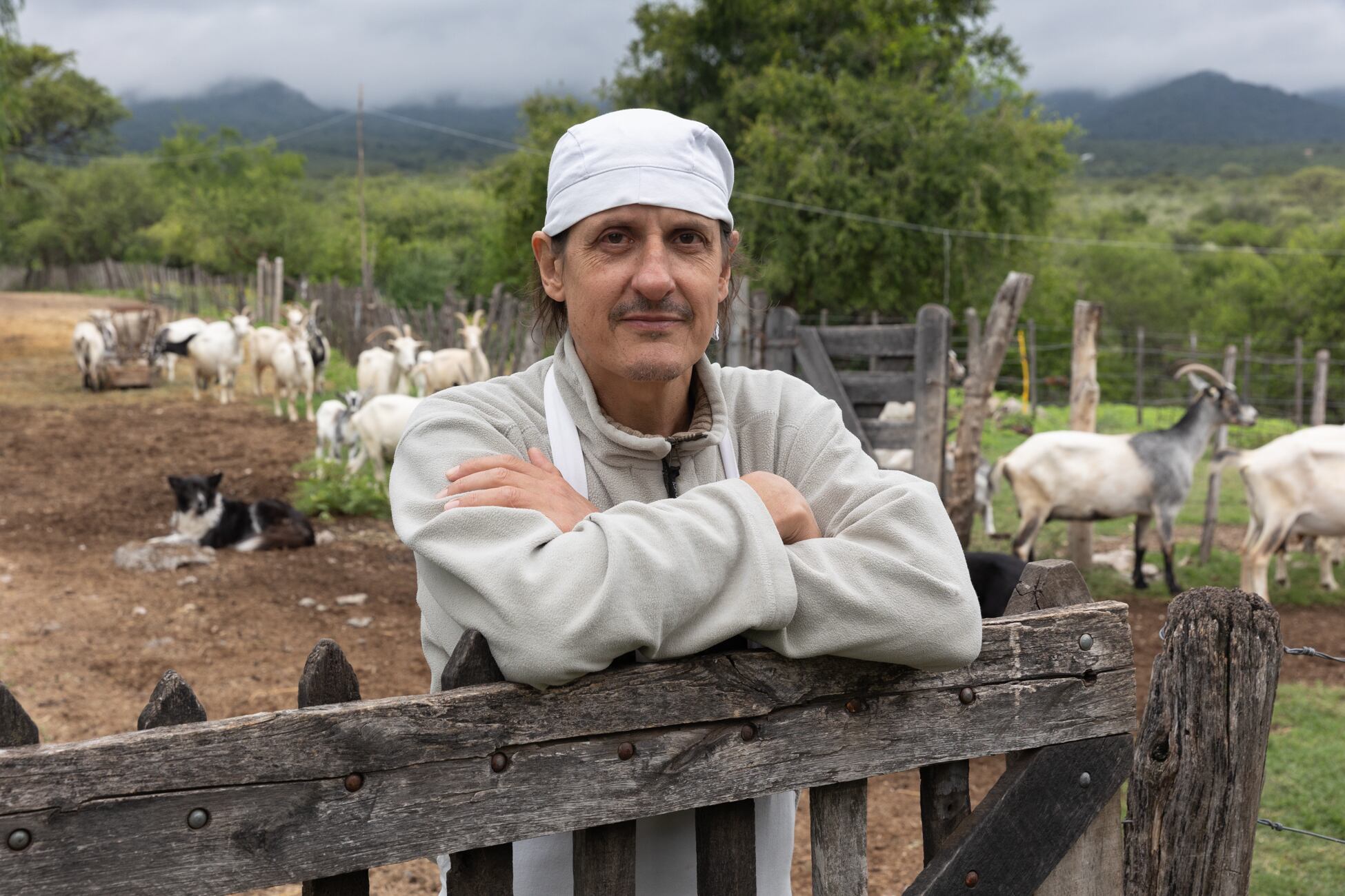 Franco Sudiro tiene su chacra en Loma Bola.