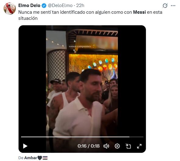 Desopilantes comentarios de los usuarios tras ver el video de Messi con los festejos de Inter Miami