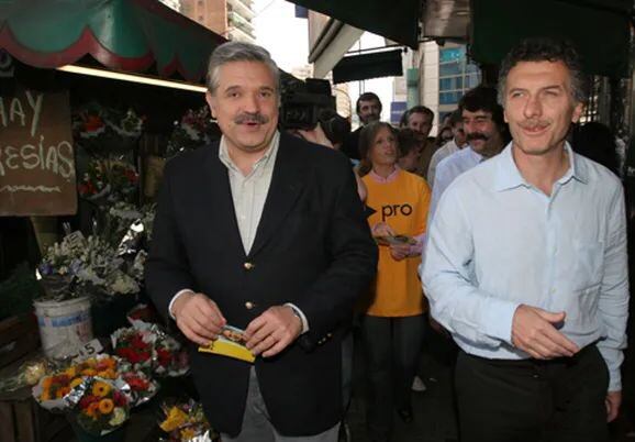 López Murphy, Macri, Melconian y Bulllrich haciendo campaña años atrás