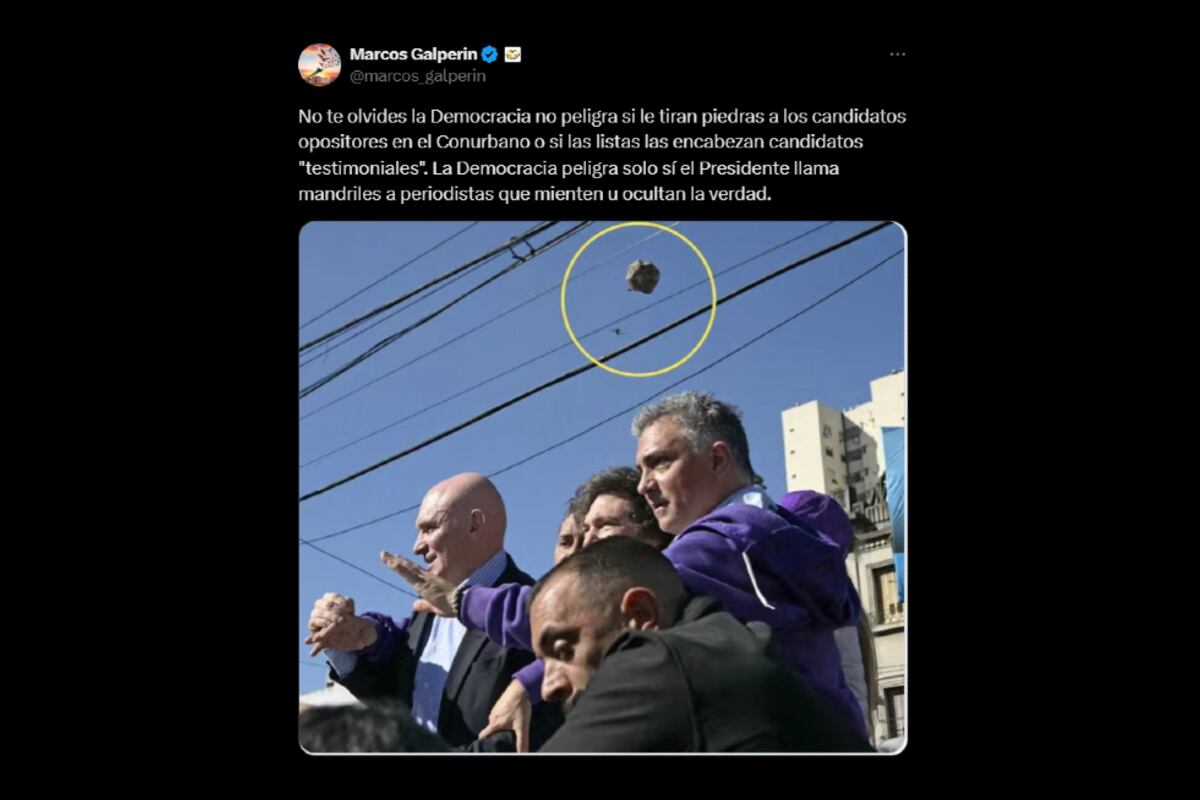 El cruce entre Marcos Galperín y Santiago Siri por el ataque a la caravana de Milei en Lomas de Zamora