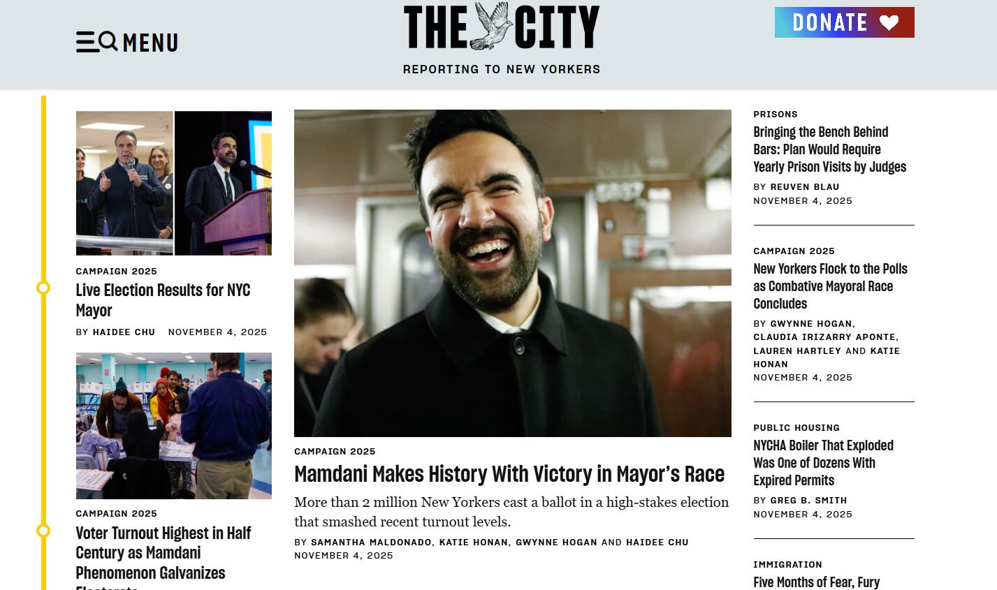 The City fue uno de los medios que siguió los comicios