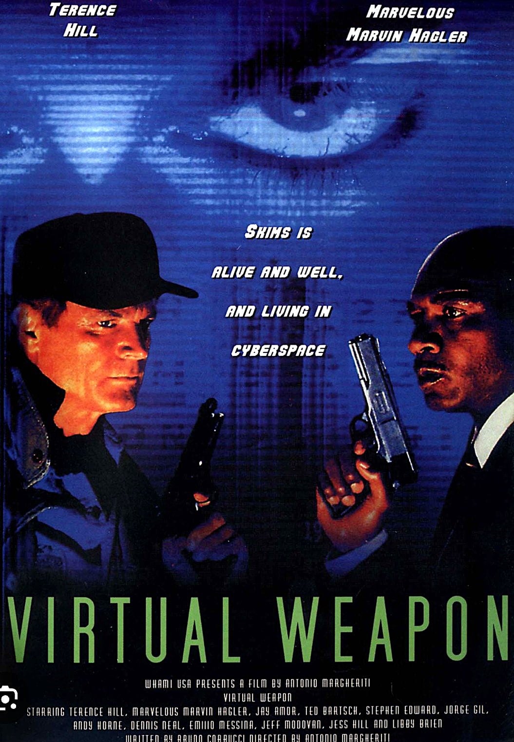 La promoción de Arma Virtual, la película en la que Hagler acompañó a Terence Hill