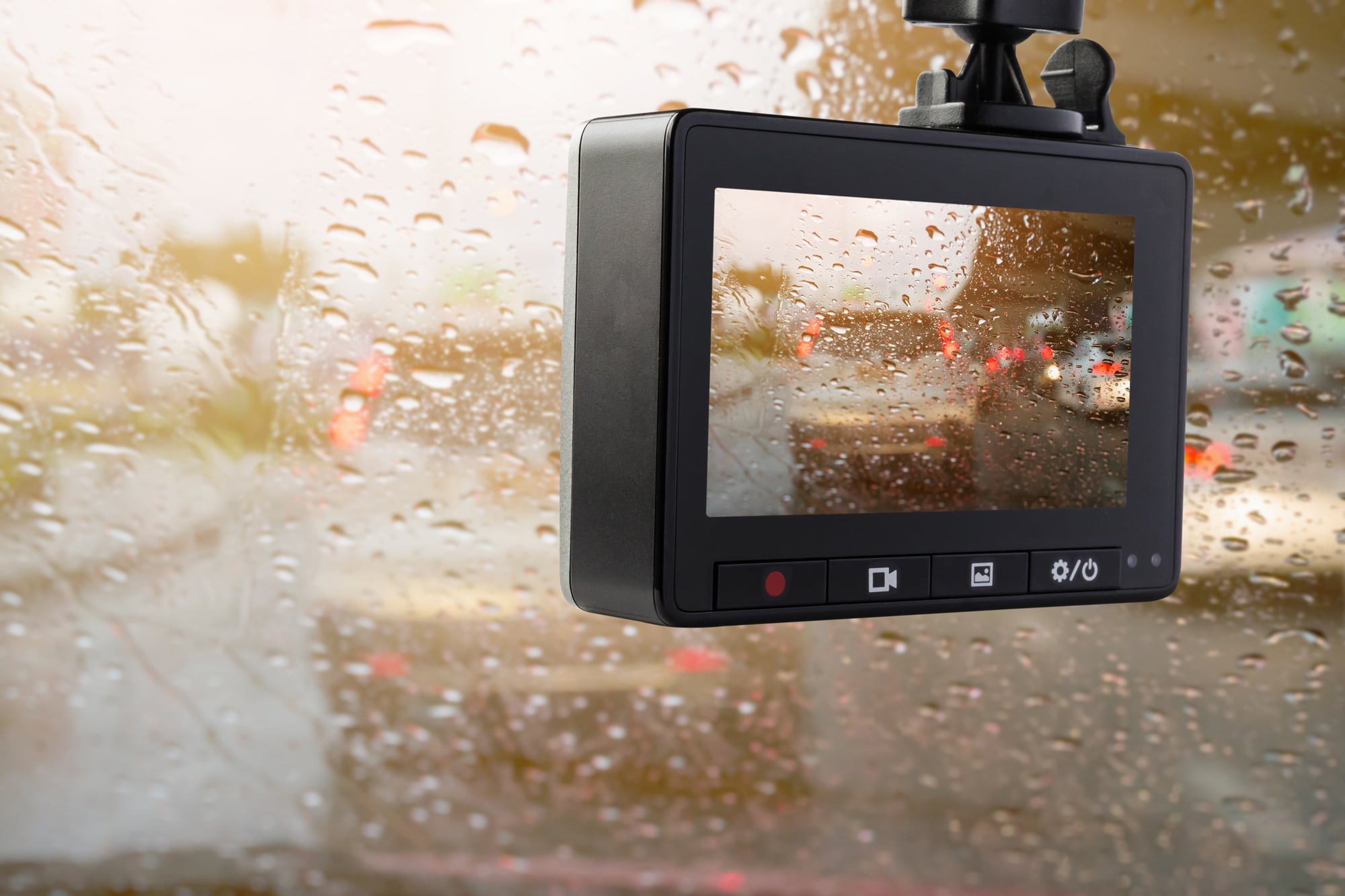 Las dashcams no deben obstruir la visión del conductor