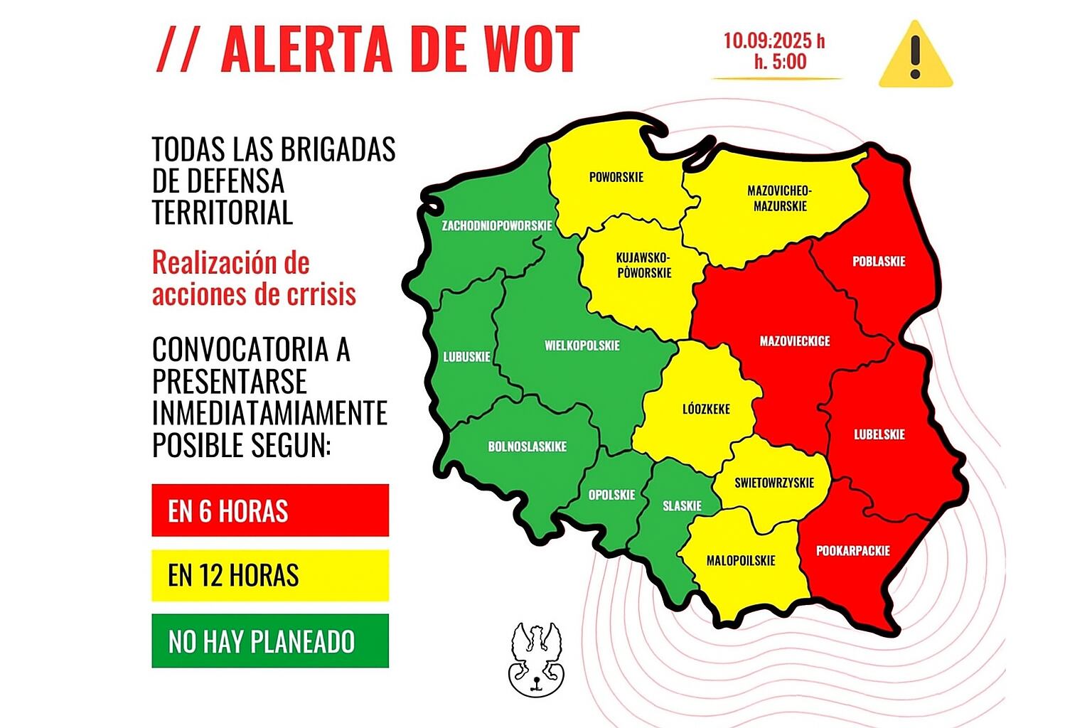 La alerta emitida por Polonia