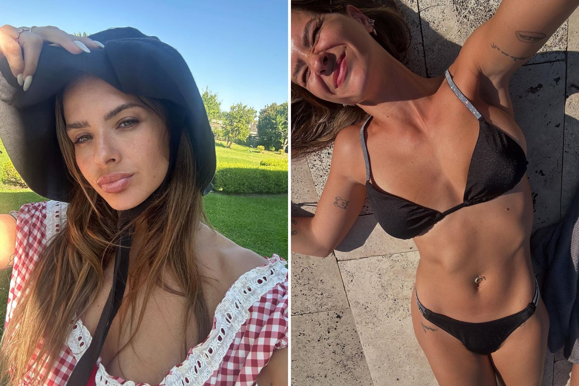 María Eugenia Suárez disfruta de las instalaciones de la lujosa mansión de Mauro Icardi en Tigre