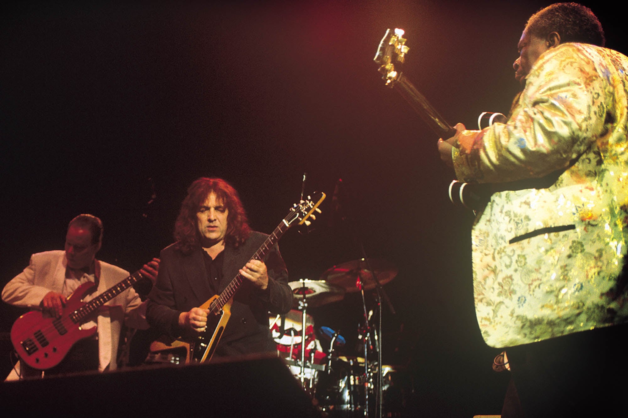 Pappo y B.B. King en el Madison Square Garden, en agosto de 1993