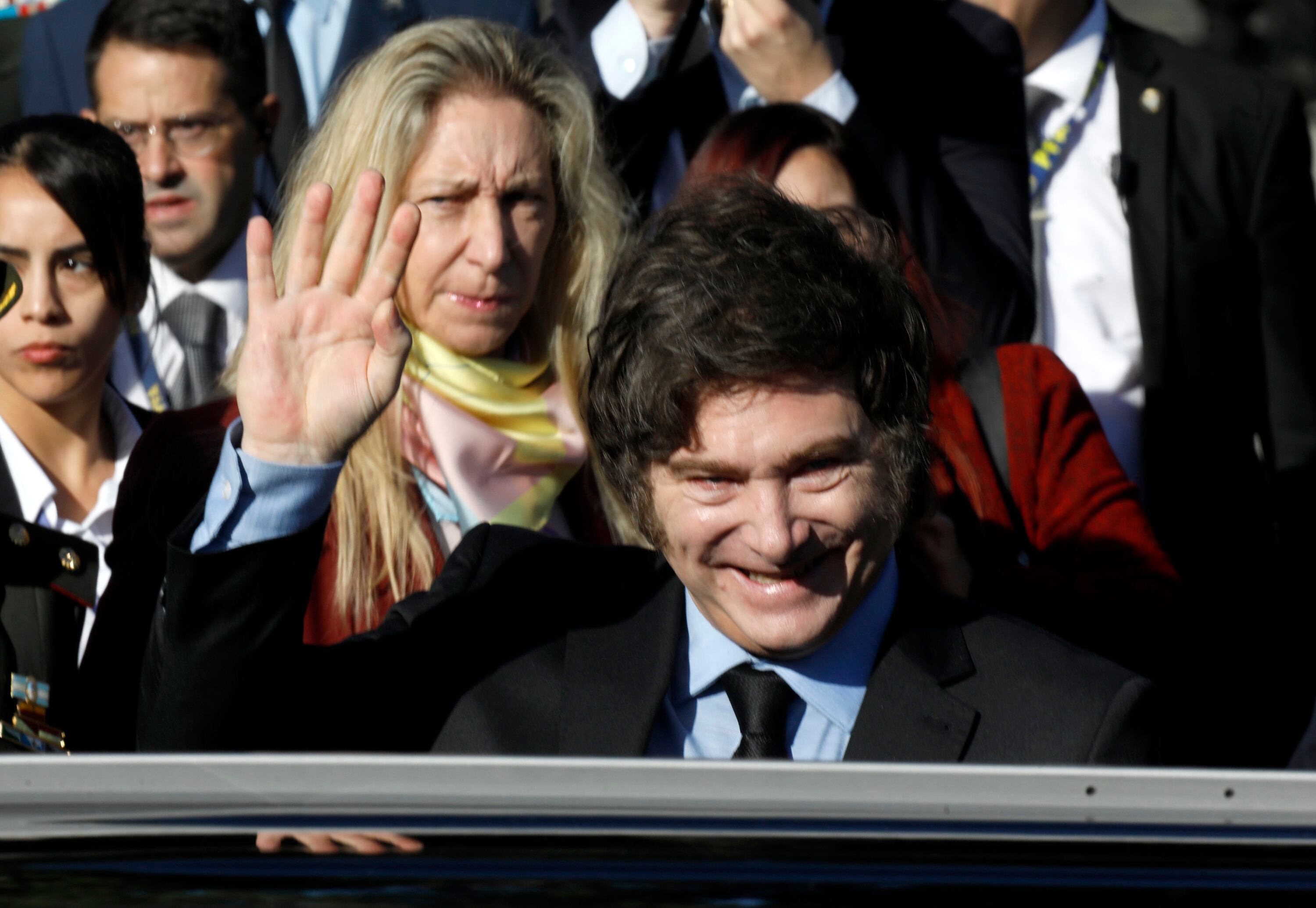 El presidente Javier Milei y su hermana, Karina