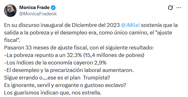 El mensaje de Frade
