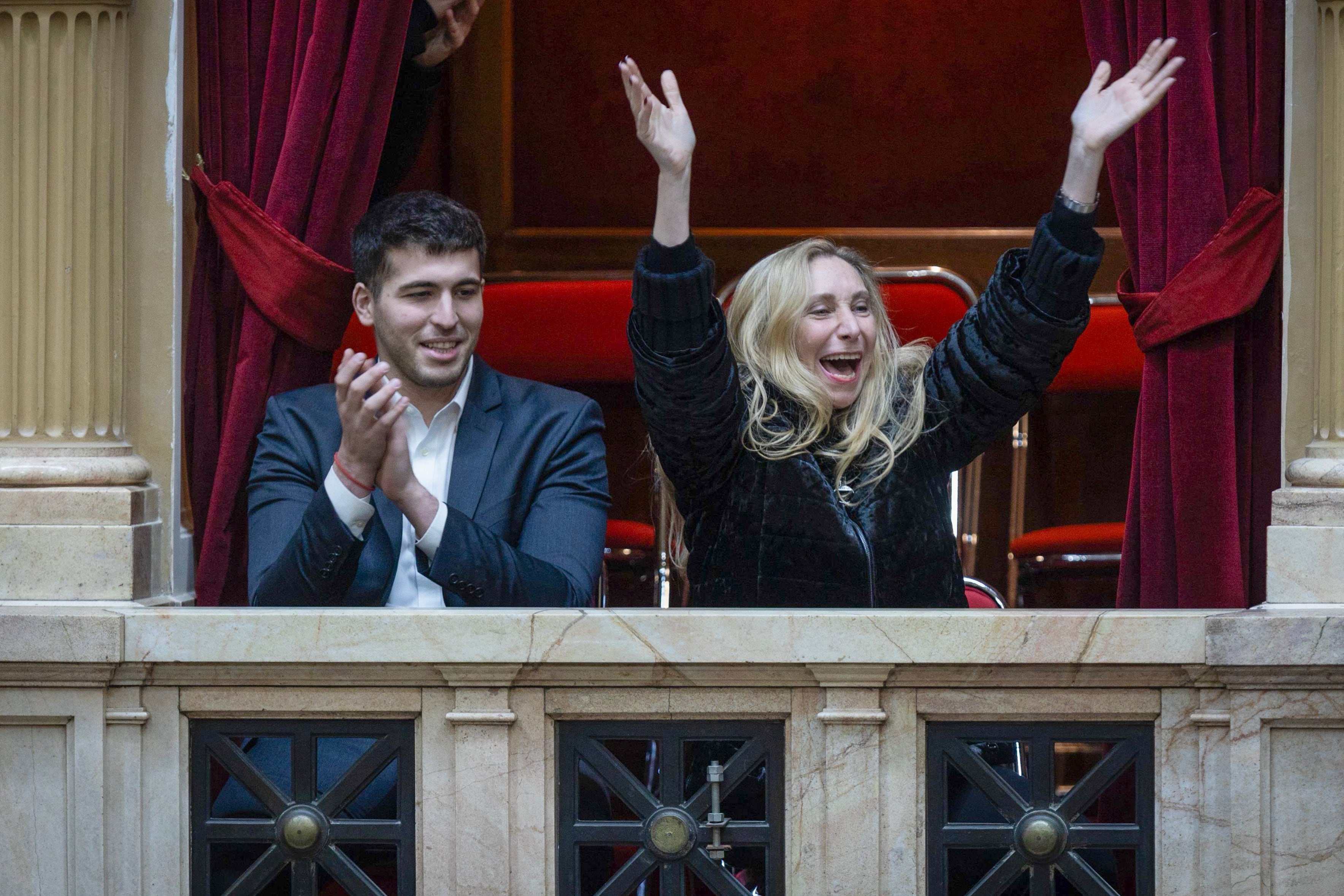Karina Milei festeja la aprobación del Súper RIGI en Diputados junto a Sharif Menem