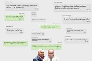 Los WhatsApp comprometedores para cobrar todo lo posible después de perder las elecciones