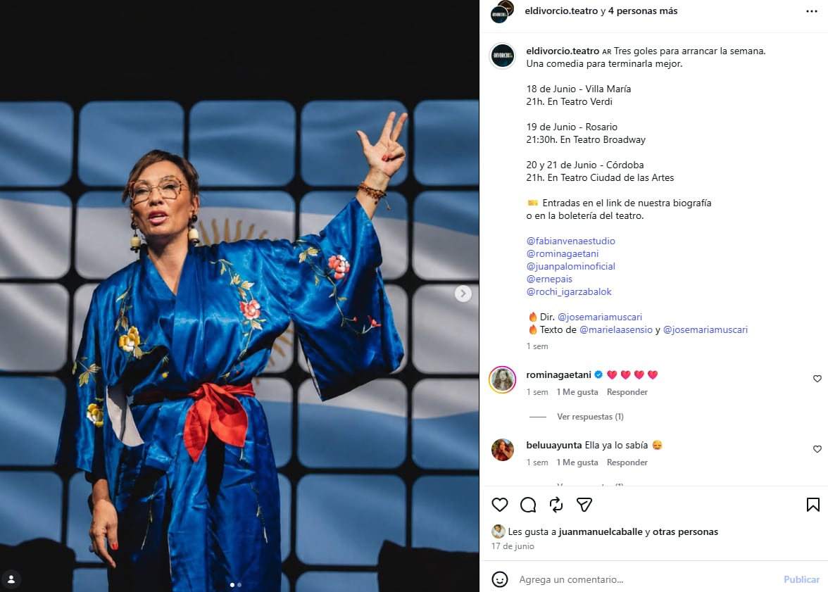 Ernestina Pais, en acción durante la comedia de la que era parte