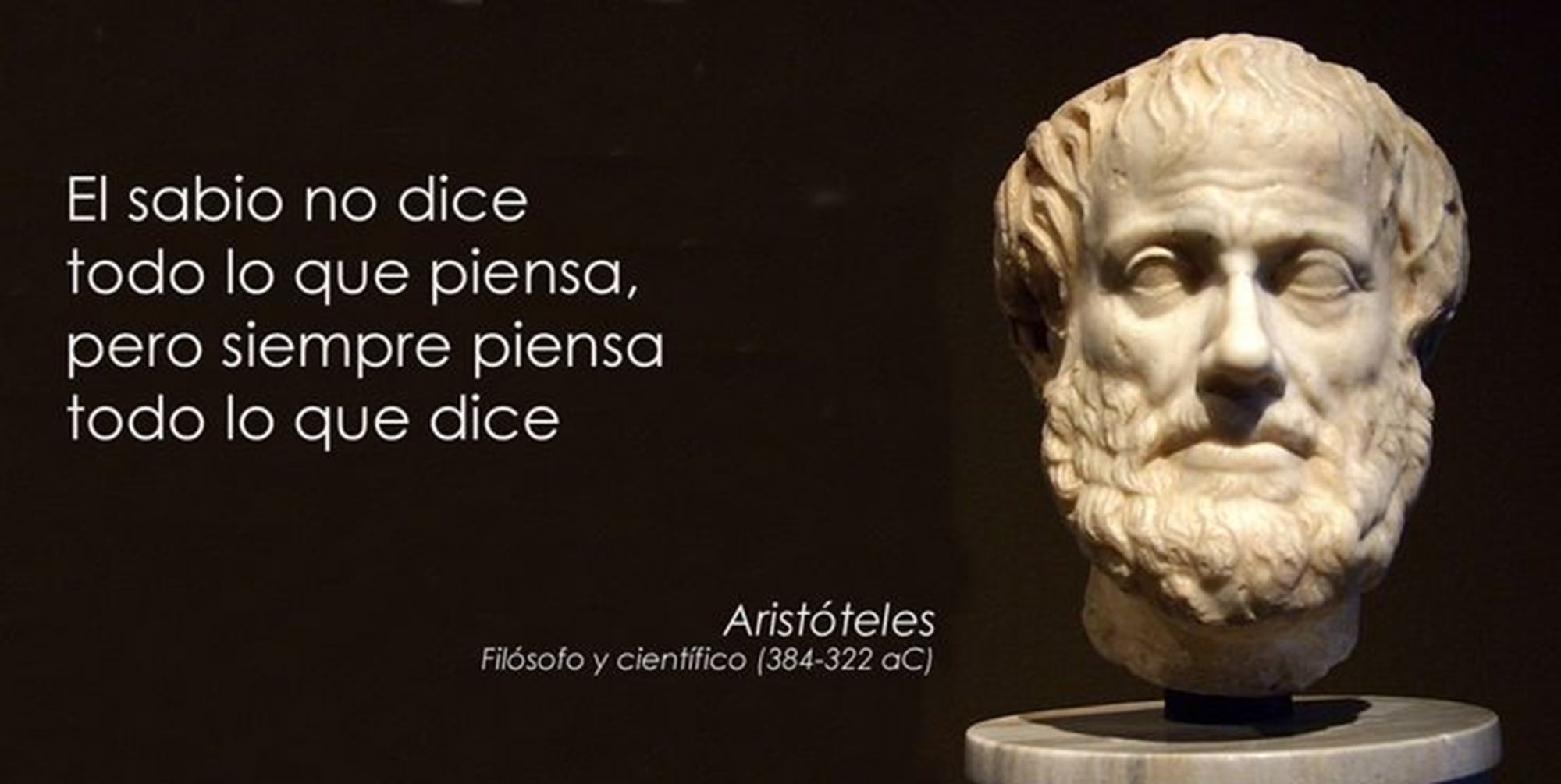 La frase de Aristóteles continúa vigente y es importante aplicarla en el día a día