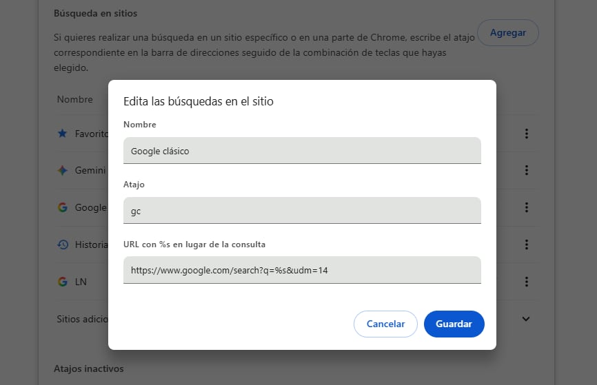 Cómo sumar un motor de búsqueda alternativo que ofrece los resultados de Google sin las funciones agregadas de IA