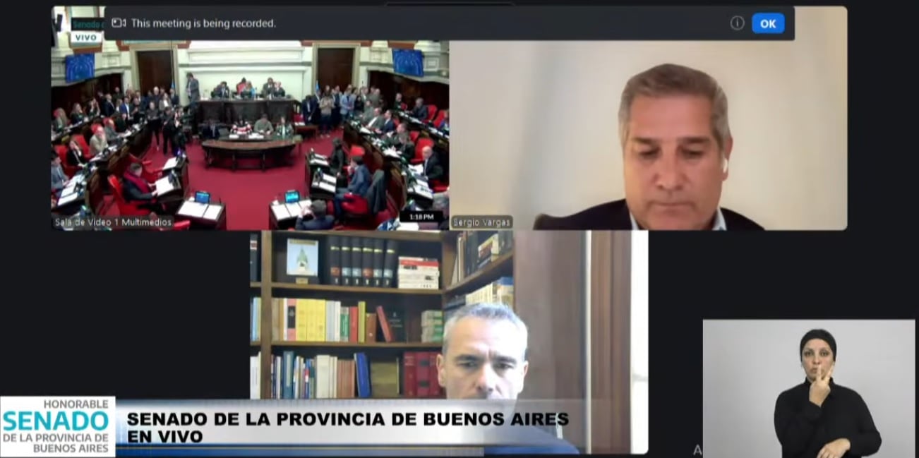 En el Senado bonaerense es habitual la participación virtual en sesiones, como solicita Sagasti a nivel nacional