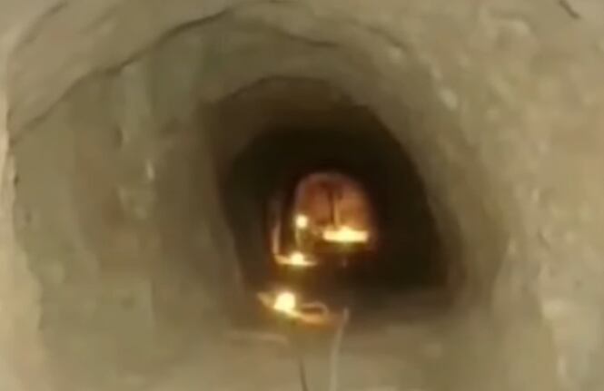 El boquete por el cual escaparon los protagonistas del