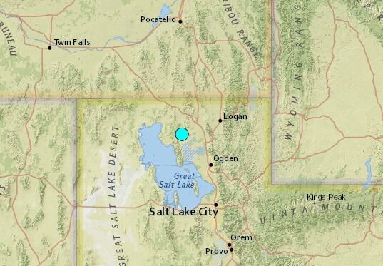 Uno de los sismos más fuertes de las últimas horas en territorio continental de Estados Unidos ocurrió cerca de Thatcher, Idaho