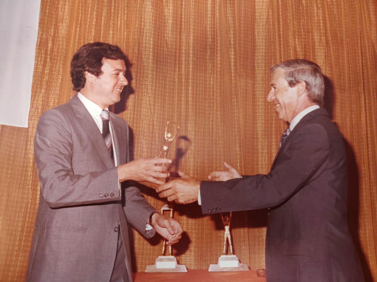 González Rouco y Gagliardi en el homenaje por el 25 Aniversario de Carburando