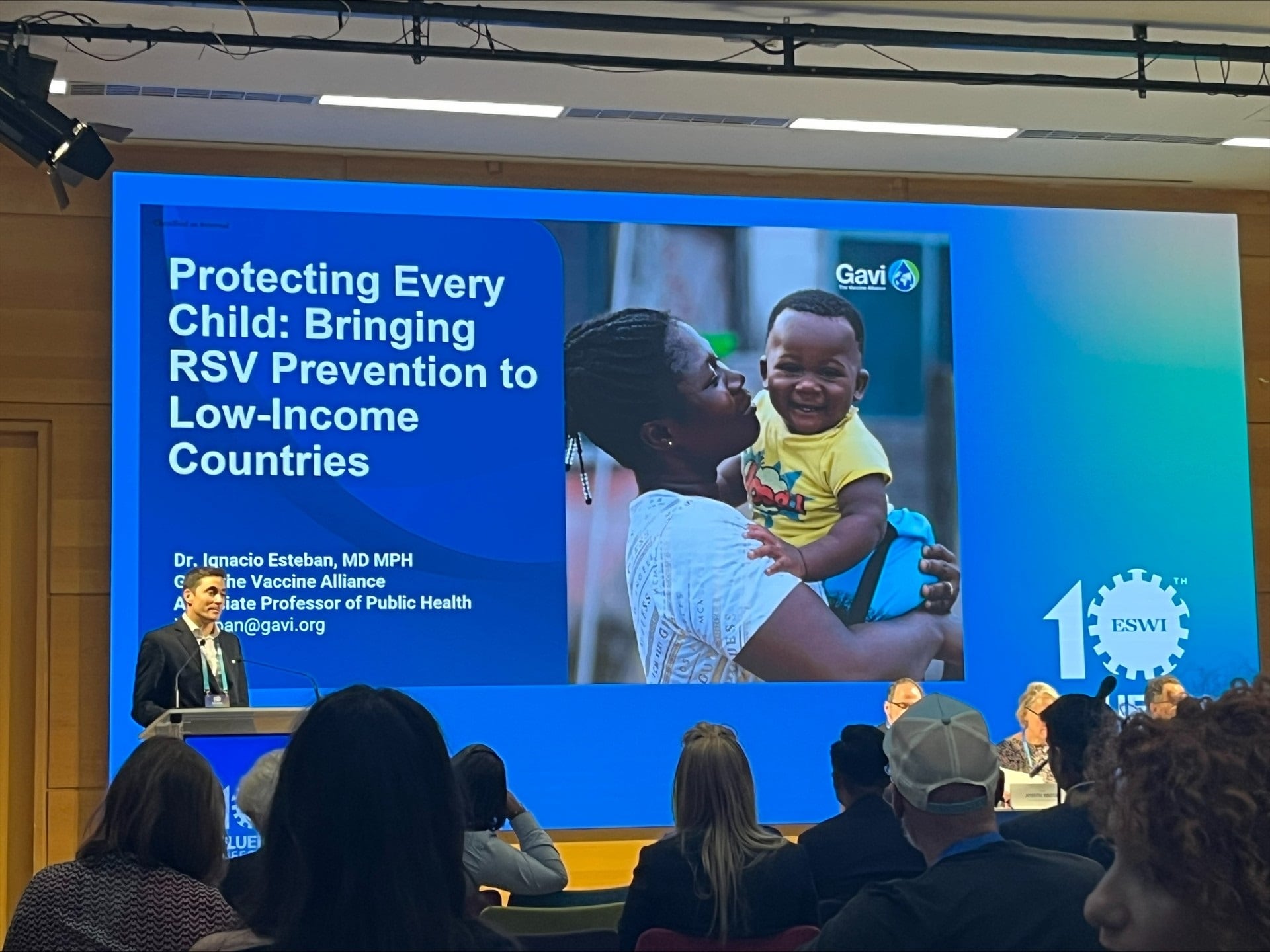 Ignacio Esteban en una presentación de la Gavi