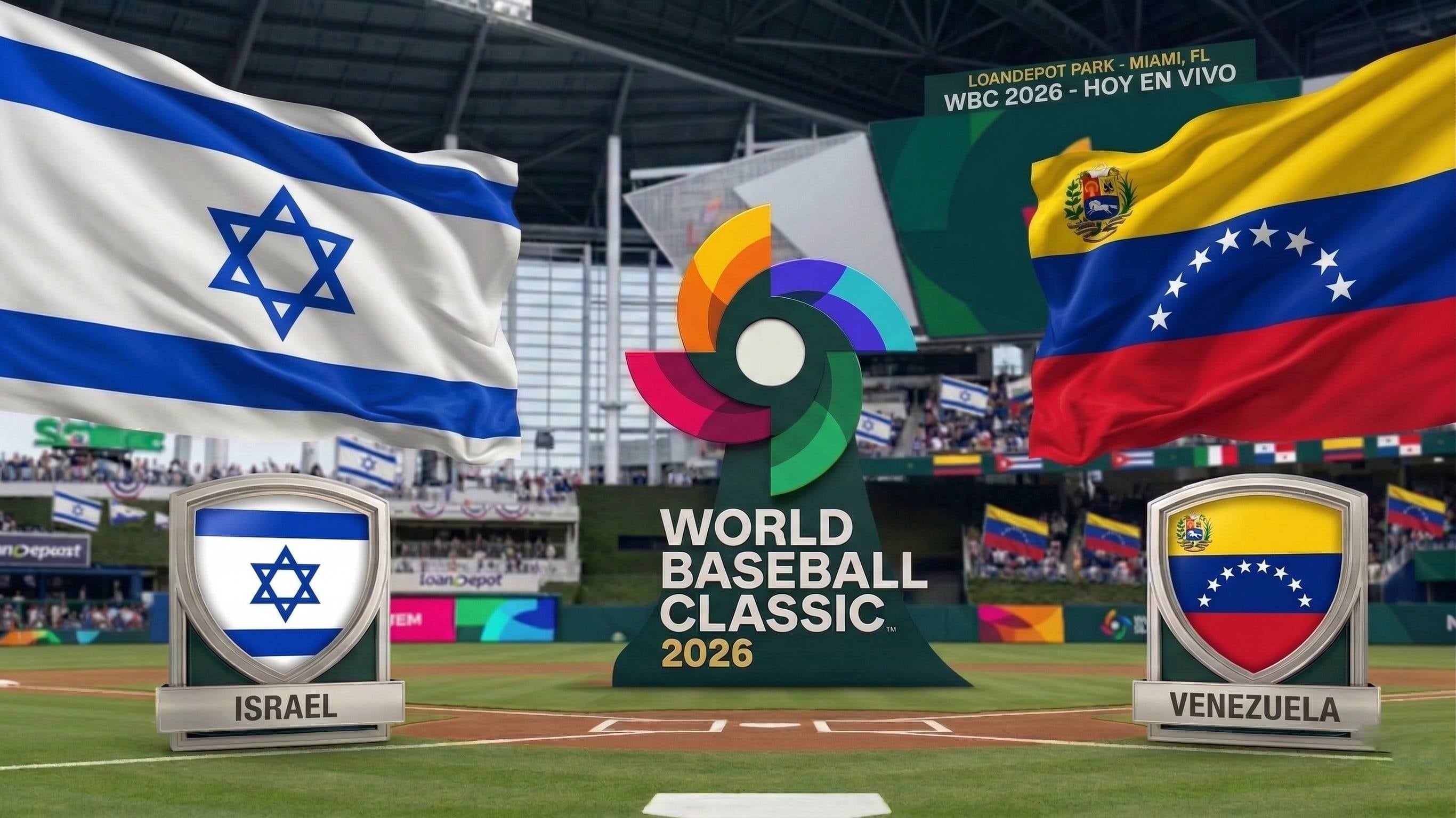 A qué hora juega hoy Venezuela vs. Israel y cómo ver en vivo el Clásico Mundial de Béisbol en Miami