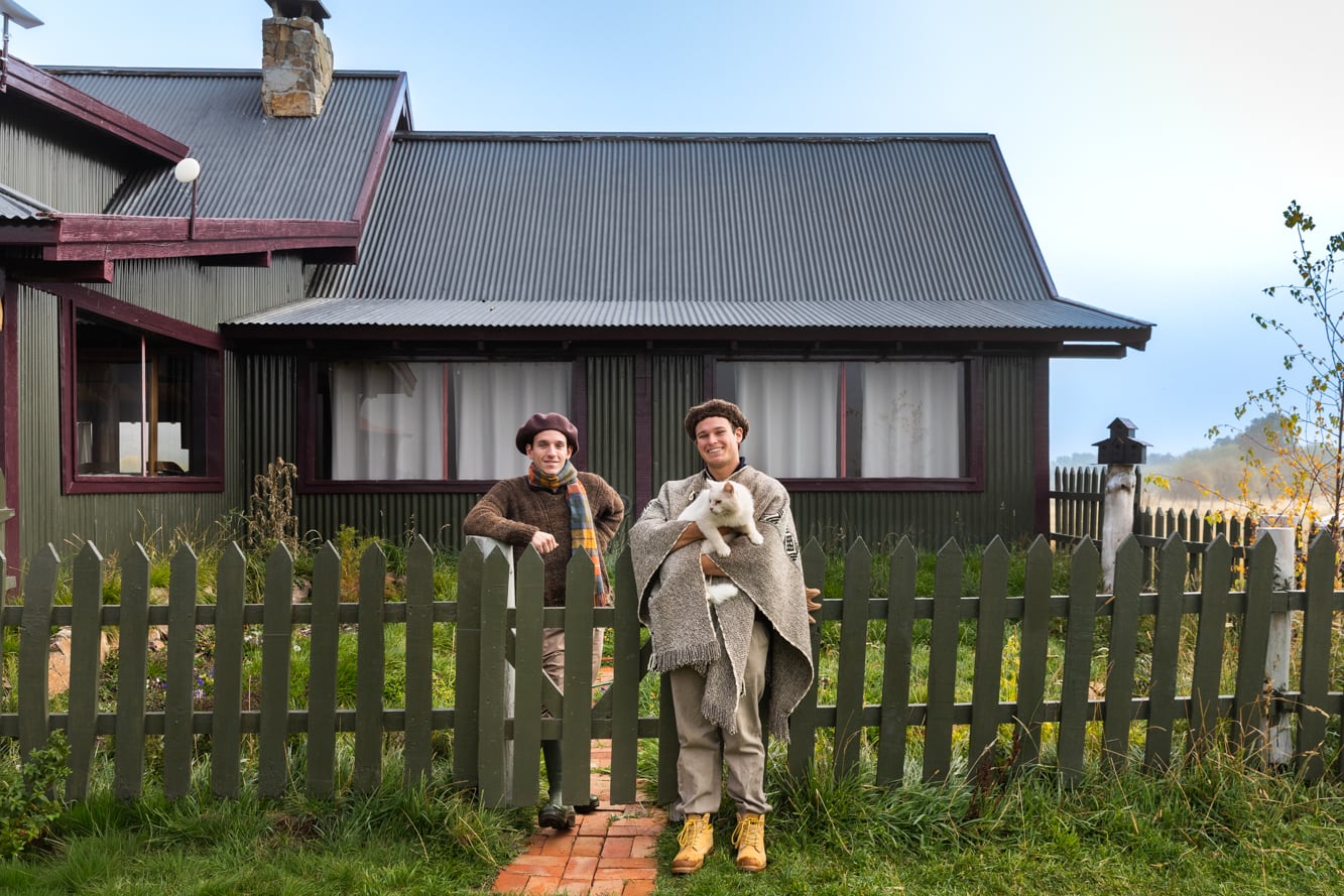 Tristán e Iñaki González Branca en el Lodge La Pilarica