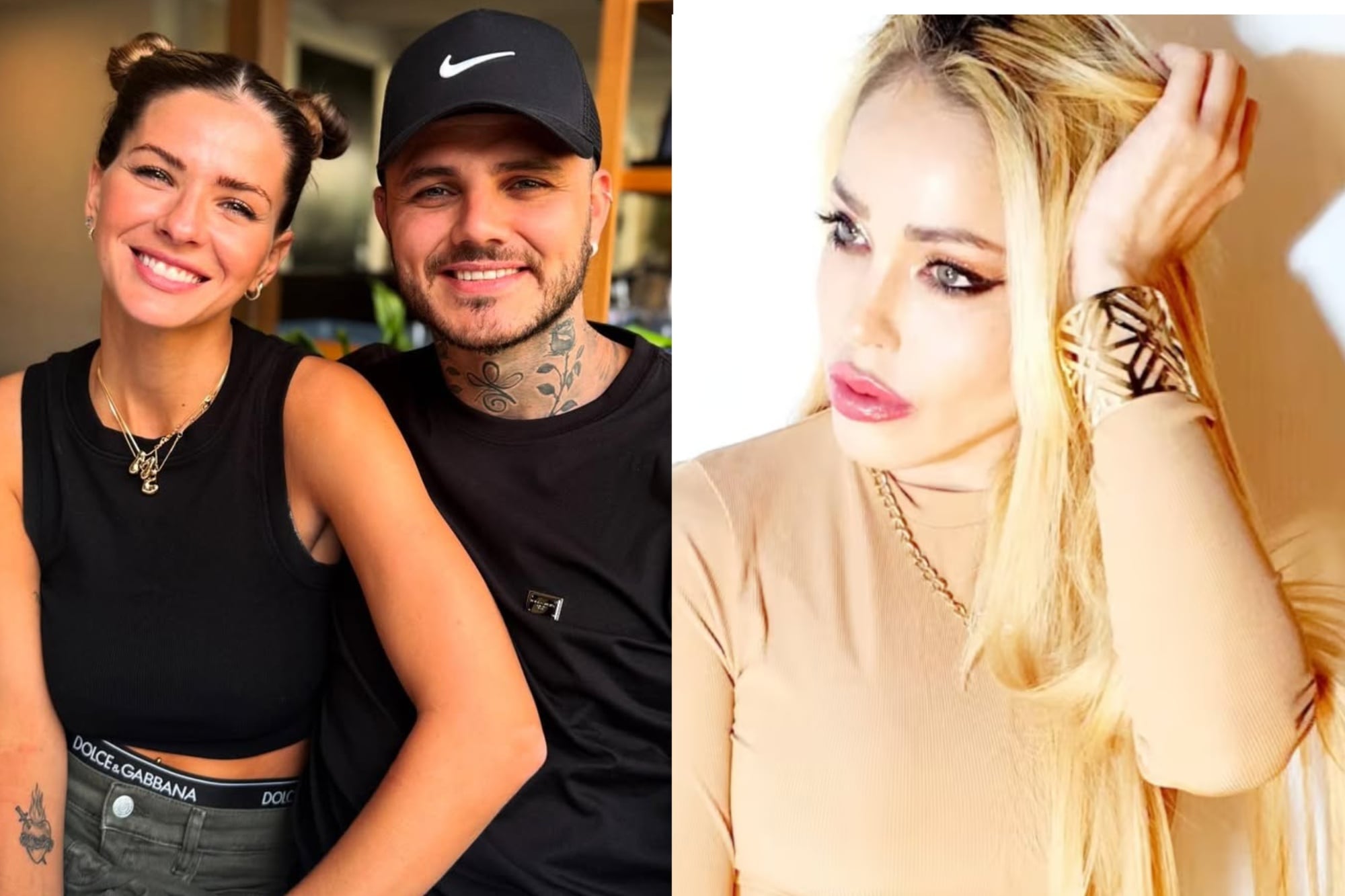 La China Suárez mostró su apoyo incondicional hacia Mauro Icardi (Foto: Instagram/@sangrejaponesa @natasharey1)