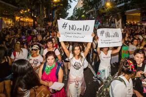 Calu Rivero, en la marcha del 8M: "No es no"
