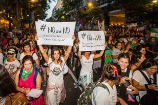 Calu Rivero, en la marcha del 8M: "No es no"