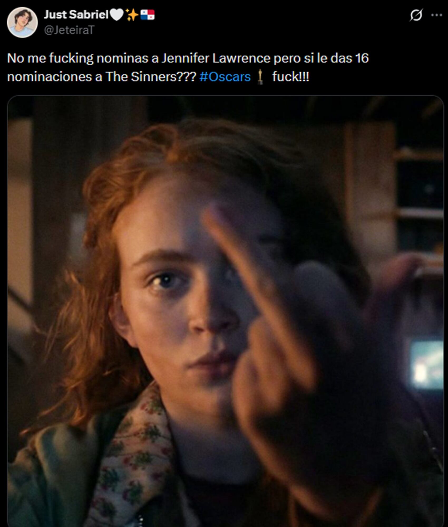 La ausencia de Jennifer Lawrence entre las nominadas hizo mucho ruido en redes