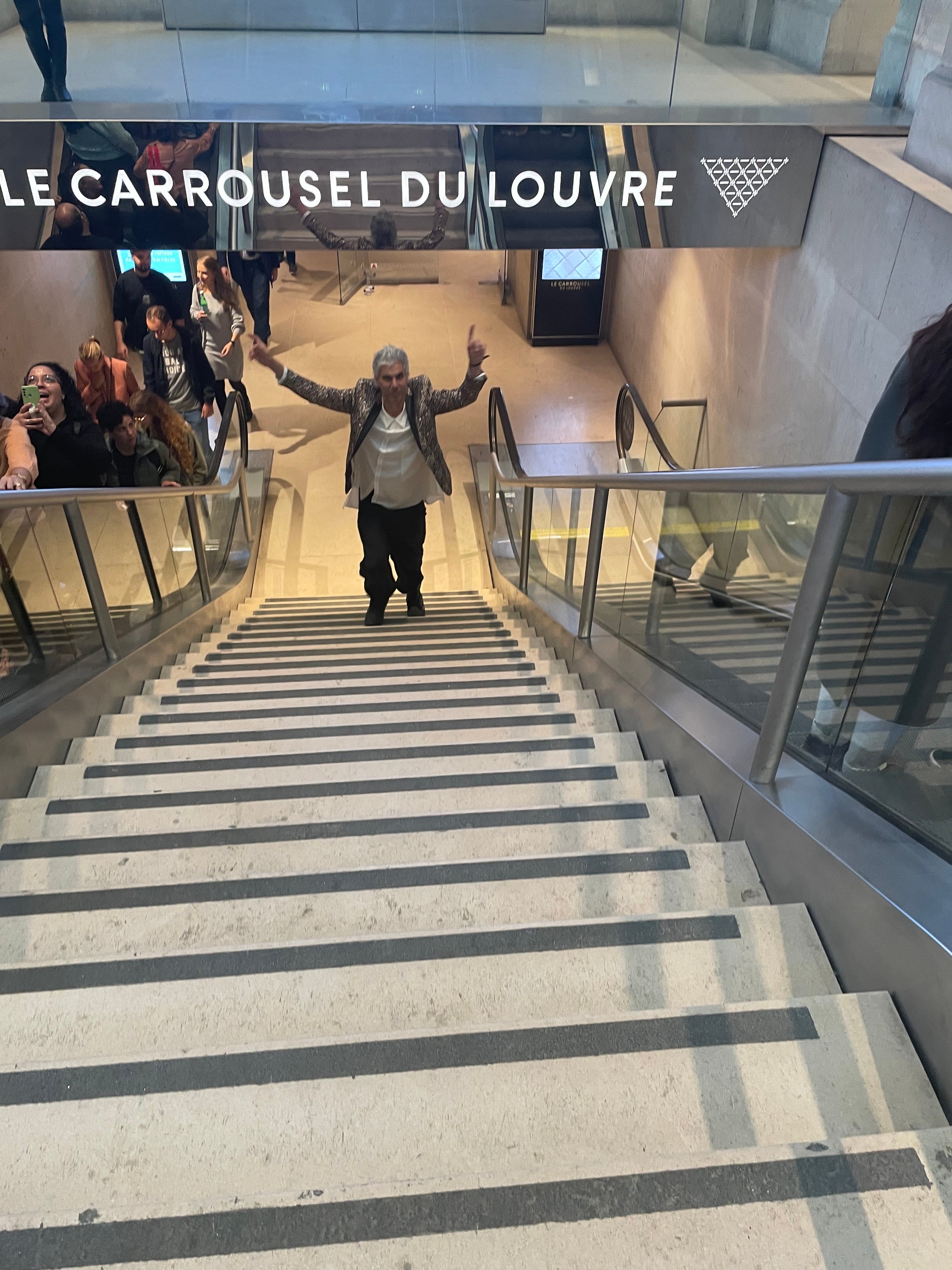 Su paso por el Louvre, un hito en su carrera artística