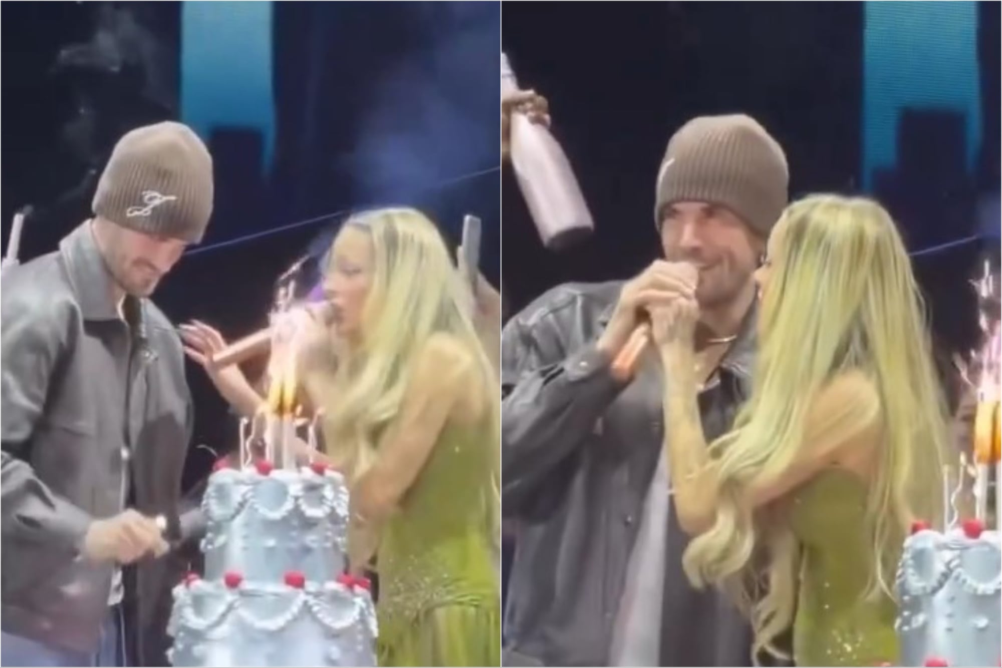 Rodrigo De Paul Sorprendió a Tini Stoessel con Torta en Show de Córdoba
