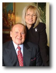 Miriam Adelson y Sheldon Adelson se casaron en 1991 y fundaron The Adelson Family Foundation en el 2007. Foto: Adelson Family Foundation.