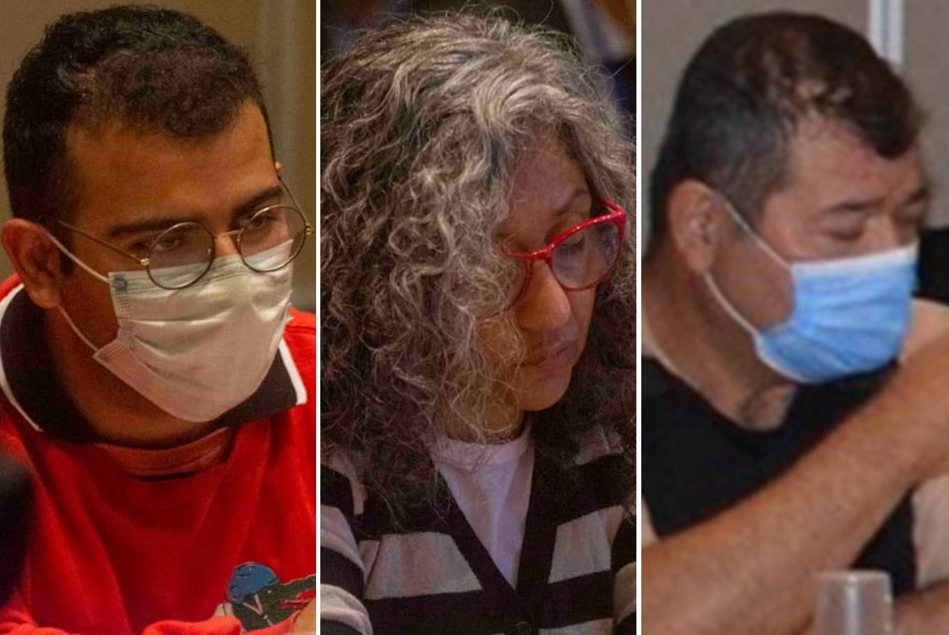 César Sena, Marcela Acuña y Emerenciano Sena