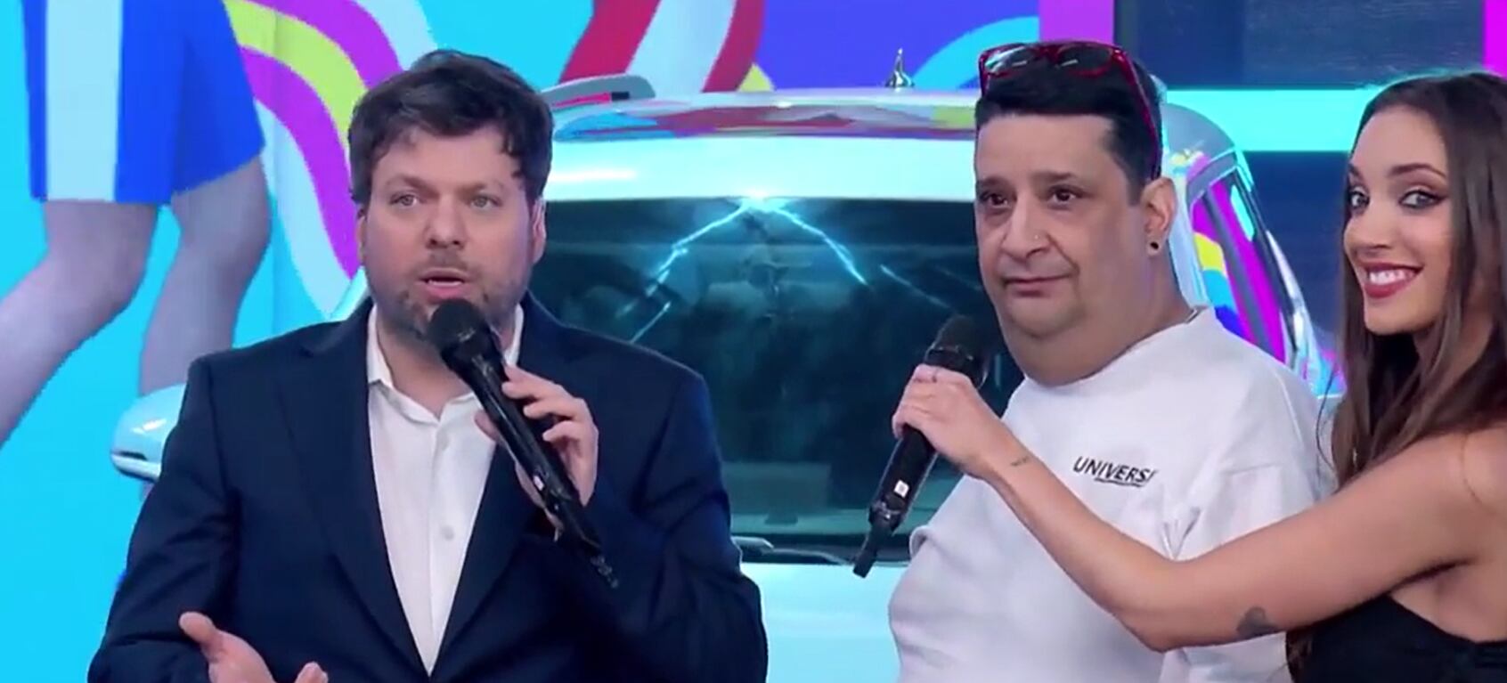 Kaczka no pudo ocultar su sorpresa porque Gustavo se anotó para jugar en el programa
