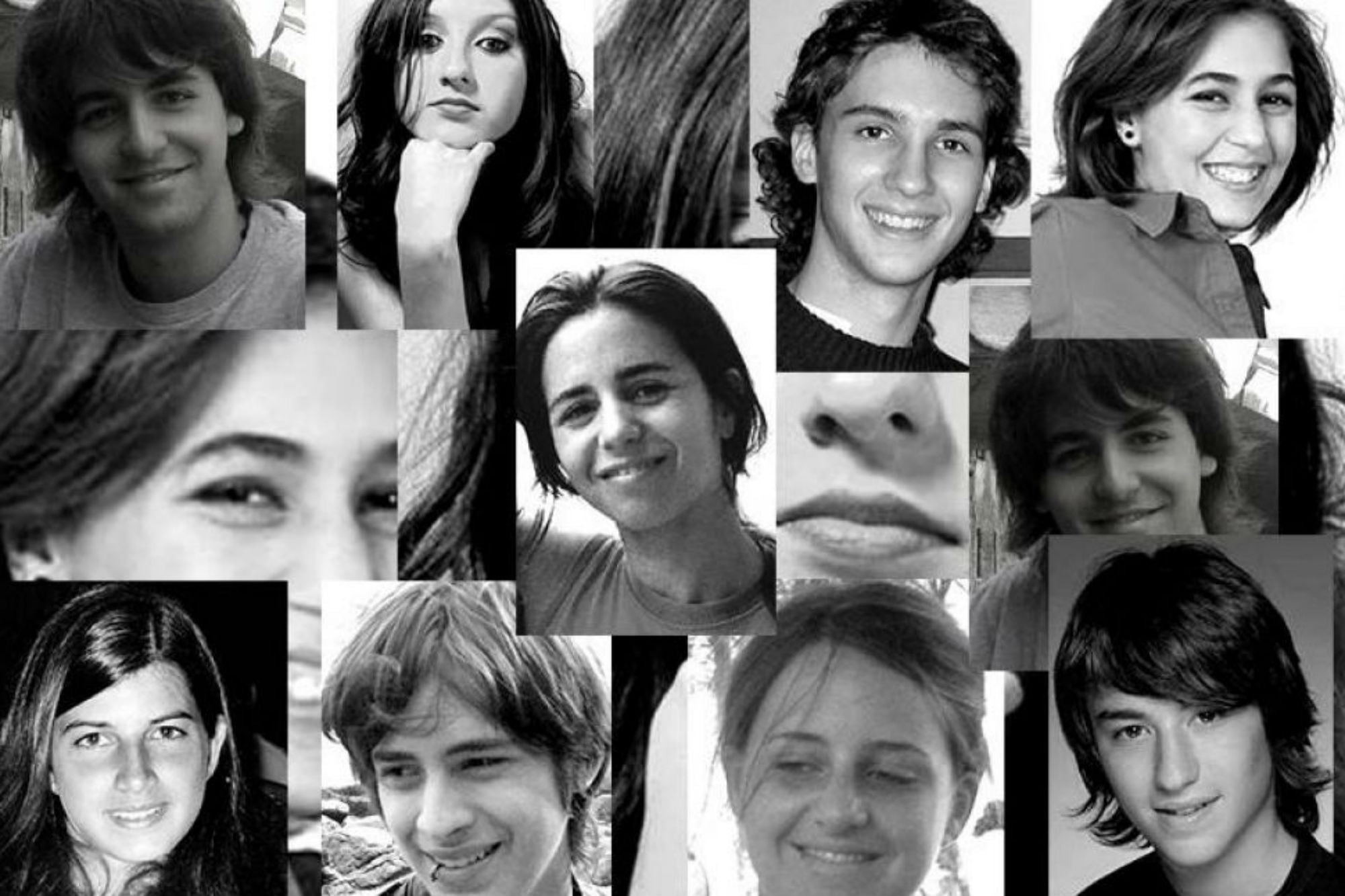 Mariana Boyé y los nueve estudiantes del colegio ECOS que murieron el 8 de octubre de 2006, cuando regresaban de un viaje solidario a Chaco