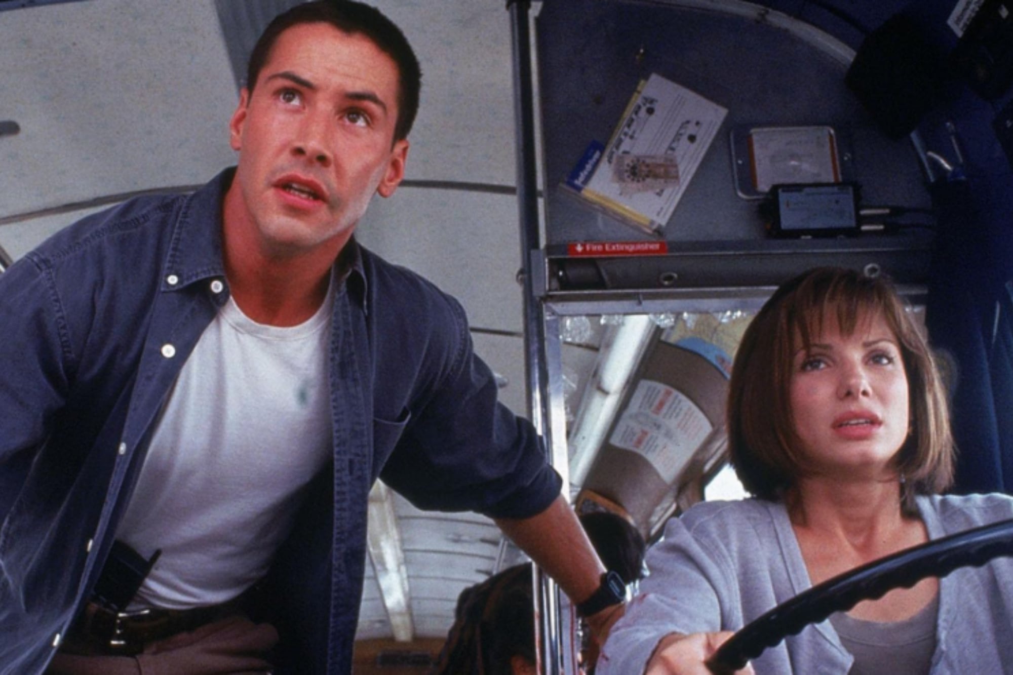 En 1994 Reeves y Bullock coprotagonizaron la película Máxima velocidad