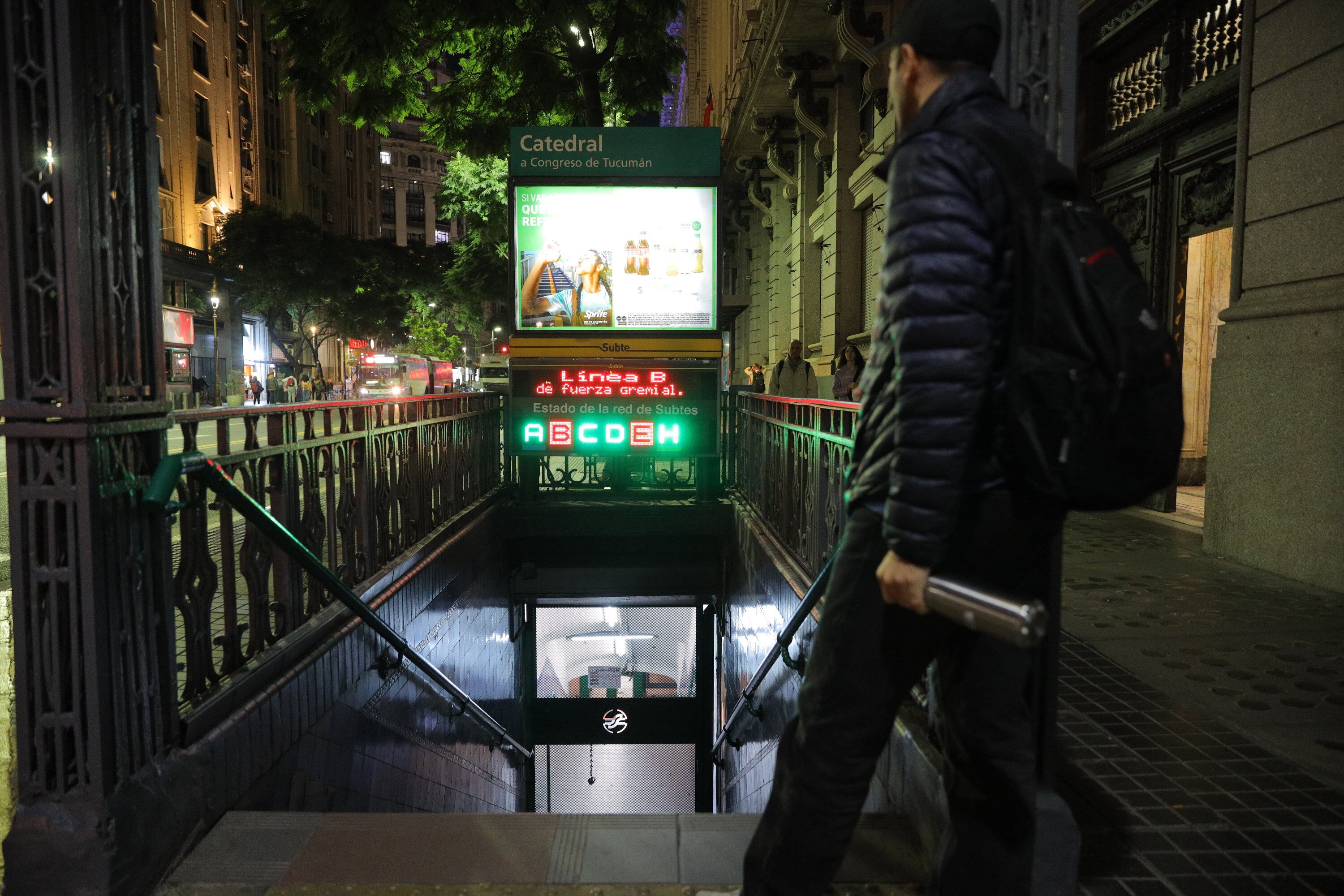 Durante el mes de diciembre harán una prueba piloto para extender el horario de la línea B