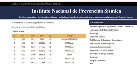El sismo en Mar del Plata, según el Instituto Nacional de Prevención Sísmica