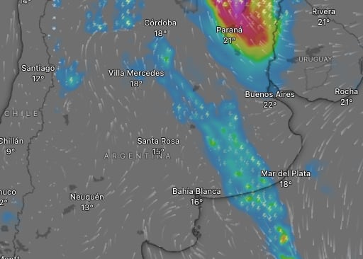 Hay alerta naranja por lluvias para este miércoles 15 de abril: las provincias afectadas