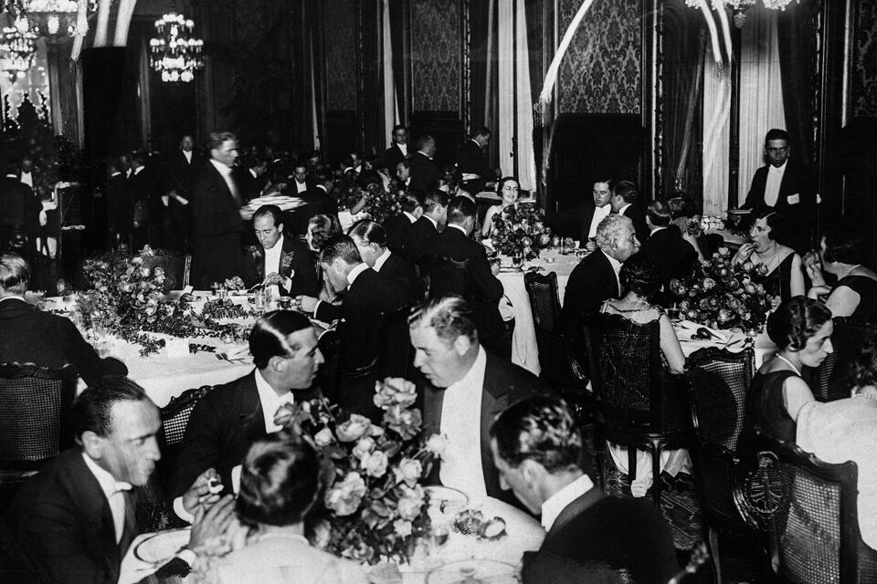 Una cena de gala en el Jockey Club