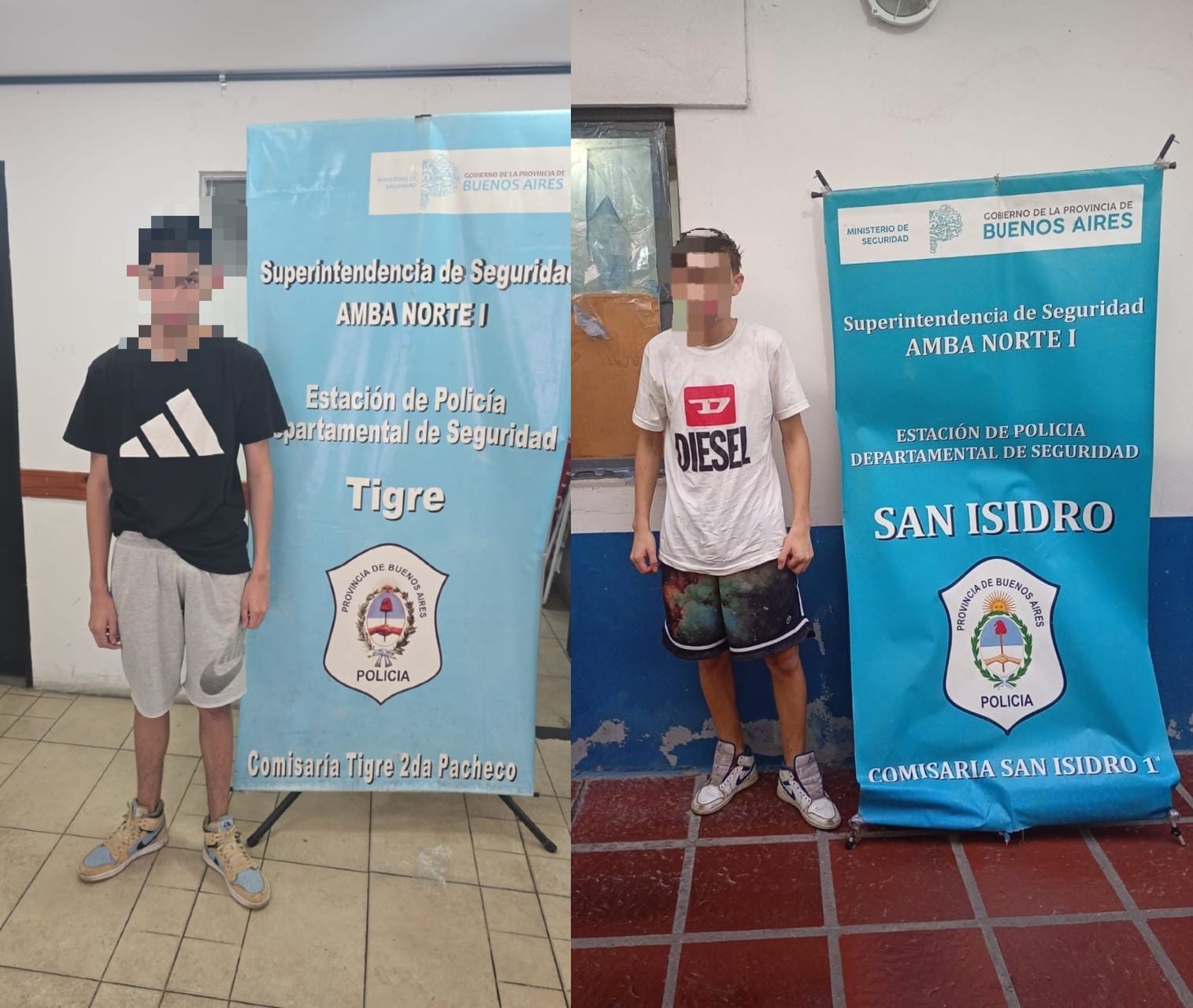 Dos de los detenidos por la Policía bonaerense