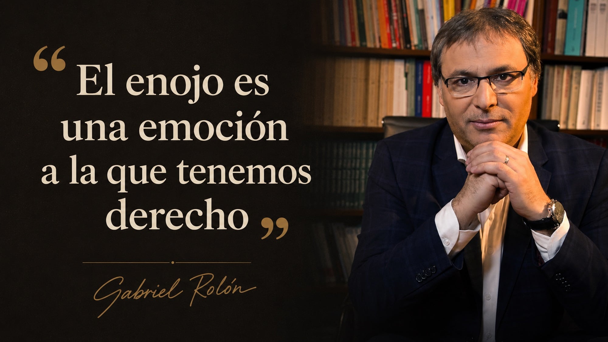 Las palabras de Gabriel Rolón resonaron como un método para mejorar la personalidad
