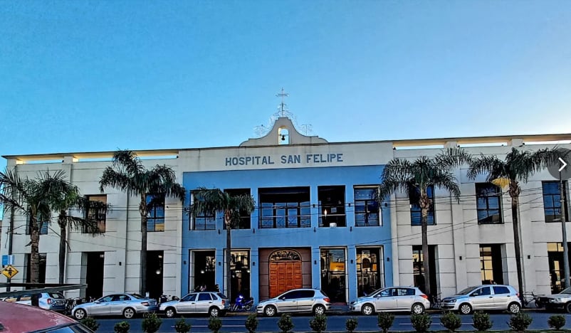 El hospital en donde tuvo lugar el nacimiento