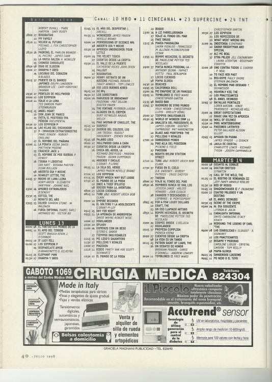 Esa grilla tan amable hacía que ver la TV fuera posible