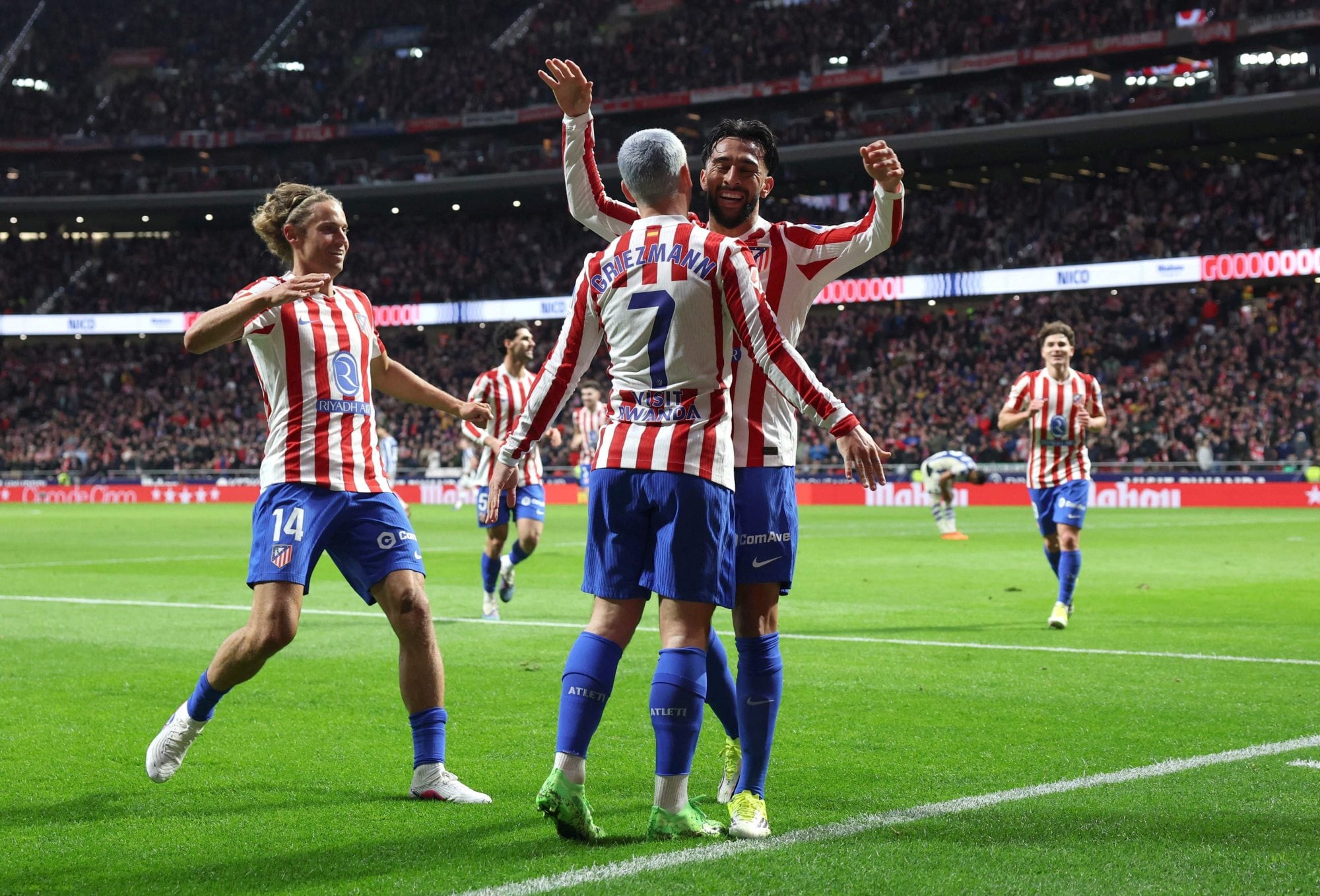 Liga de España: Atlético de Madrid le ganó a Real Sociedad con dos goles de Nico González