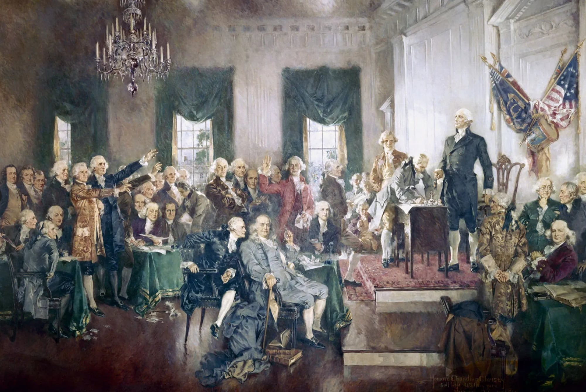 George Washington fue el primer presidente de Estados Unidos y uno de los padres fundadores
